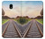 S3866 Railway Straight Train Track Hülle Schutzhülle Taschen für Samsung Galaxy J3 (2018), J3 Star, J3 V 3rd Gen, J3 Orbit, J3 Achieve, Express Prime 3, Amp Prime 3