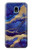S3906 Navy Blue Purple Marble Hülle Schutzhülle Taschen für Samsung Galaxy J3 (2018), J3 Star, J3 V 3rd Gen, J3 Orbit, J3 Achieve, Express Prime 3, Amp Prime 3