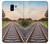 S3866 Railway Straight Train Track Hülle Schutzhülle Taschen für Samsung Galaxy J6 (2018)