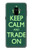S3862 Keep Calm and Trade On Hülle Schutzhülle Taschen für Samsung Galaxy A8 (2018)