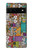 S3879 Retro Music Doodle Hülle Schutzhülle Taschen für Google Pixel 6