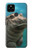 S3871 Cute Baby Hippo Hippopotamus Hülle Schutzhülle Taschen für Google Pixel 4a 5G