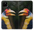 S3876 Colorful Hornbill Hülle Schutzhülle Taschen für Google Pixel 4a 5G
