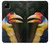 S3876 Colorful Hornbill Hülle Schutzhülle Taschen für Google Pixel 4a