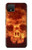S3881 Fire Skull Hülle Schutzhülle Taschen für Google Pixel 4