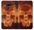 S3881 Fire Skull Hülle Schutzhülle Taschen für LG G8 ThinQ