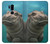 S3871 Cute Baby Hippo Hippopotamus Hülle Schutzhülle Taschen für LG G7 ThinQ