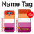 S3887 Lesbian Pride Flag Hülle Schutzhülle Taschen für LG G6