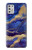 S3906 Navy Blue Purple Marble Hülle Schutzhülle Taschen für Motorola Moto G Stylus (2021)