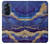 S3906 Navy Blue Purple Marble Hülle Schutzhülle Taschen für Motorola Edge X30