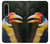 S3876 Colorful Hornbill Hülle Schutzhülle Taschen für Sony Xperia 1 IV