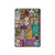 S3879 Retro Music Doodle Hülle Schutzhülle Taschen für iPad mini 4, iPad mini 5, iPad mini 5 (2019)