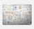 S3903 Travel Stamps Hülle Schutzhülle Taschen für MacBook Pro Retina 13″ - A1425, A1502