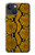 S3365 Yellow Python Skin Graphic Print Hülle Schutzhülle Taschen für iPhone 14