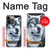 S0123 Grim White Wolf Hülle Schutzhülle Taschen für iPhone 14 Pro