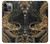 S0426 Gold Dragon Hülle Schutzhülle Taschen für iPhone 14 Pro