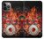 S1431 Skull Drum Fire Rock Hülle Schutzhülle Taschen für iPhone 14 Pro