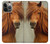 S1595 Beautiful Brown Horse Hülle Schutzhülle Taschen für iPhone 14 Pro