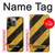 S2231 Yellow and Black Line Hazard Striped Hülle Schutzhülle Taschen für iPhone 14 Pro