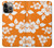 S2245 Hawaiian Hibiscus Orange Pattern Hülle Schutzhülle Taschen für iPhone 14 Pro