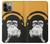 S2324 Funny Monkey with Headphone Pop Music Hülle Schutzhülle Taschen für iPhone 14 Pro