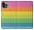 S2363 Rainbow Pattern Hülle Schutzhülle Taschen für iPhone 14 Pro