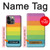 S2363 Rainbow Pattern Hülle Schutzhülle Taschen für iPhone 14 Pro