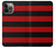 S2638 Black and Red Striped Hülle Schutzhülle Taschen für iPhone 14 Pro