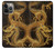 S2804 Chinese Gold Dragon Printed Hülle Schutzhülle Taschen für iPhone 14 Pro