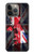 S2936 UK British Flag Map Hülle Schutzhülle Taschen für iPhone 14 Pro