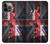 S2936 UK British Flag Map Hülle Schutzhülle Taschen für iPhone 14 Pro