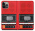 S3204 Red Cassette Recorder Graphic Hülle Schutzhülle Taschen für iPhone 14 Pro