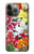 S3205 Retro Art Flowers Hülle Schutzhülle Taschen für iPhone 14 Pro