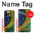 S3297 Brazil Flag Vintage Football Graphic Hülle Schutzhülle Taschen für iPhone 14 Pro