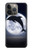 S3510 Dolphin Moon Night Hülle Schutzhülle Taschen für iPhone 14 Pro