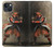 S0796 Japan Red Samurai Hülle Schutzhülle Taschen für iPhone 14 Plus