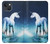 S1130 Unicorn Horse Hülle Schutzhülle Taschen für iPhone 14 Plus