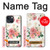 S1859 Rose Pattern Hülle Schutzhülle Taschen für iPhone 14 Plus