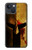 S2439 Warrior Spartan Helmet Hülle Schutzhülle Taschen für iPhone 14 Plus