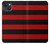 S2638 Black and Red Striped Hülle Schutzhülle Taschen für iPhone 14 Plus