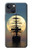S2897 Pirate Ship Moon Night Hülle Schutzhülle Taschen für iPhone 14 Plus