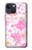 S3036 Pink Sweet Flower Flora Hülle Schutzhülle Taschen für iPhone 14 Plus