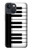 S3078 Black and White Piano Keyboard Hülle Schutzhülle Taschen für iPhone 14 Plus S3078 Black and White Piano Keyboard Hülle Schutzhülle Taschen für iPhone 14 Plus