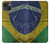 S3297 Brazil Flag Vintage Football Graphic Hülle Schutzhülle Taschen für iPhone 14 Plus
