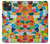 S3391 Abstract Art Mosaic Tiles Graphic Hülle Schutzhülle Taschen für iPhone 14 Plus