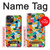 S3391 Abstract Art Mosaic Tiles Graphic Hülle Schutzhülle Taschen für iPhone 14 Plus