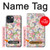S3688 Floral Flower Art Pattern Hülle Schutzhülle Taschen für iPhone 14 Plus