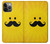 S1145 Yellow Mustache Sun Hülle Schutzhülle Taschen für iPhone 14 Pro Max