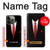 S1805 Black Suit Hülle Schutzhülle Taschen für iPhone 14 Pro Max