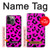 S1850 Pink Leopard Pattern Hülle Schutzhülle Taschen für iPhone 14 Pro Max